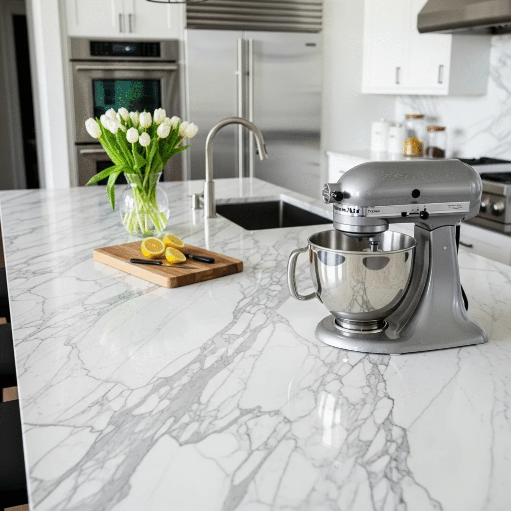 Marble countertop in a Woodstock GA kitchen