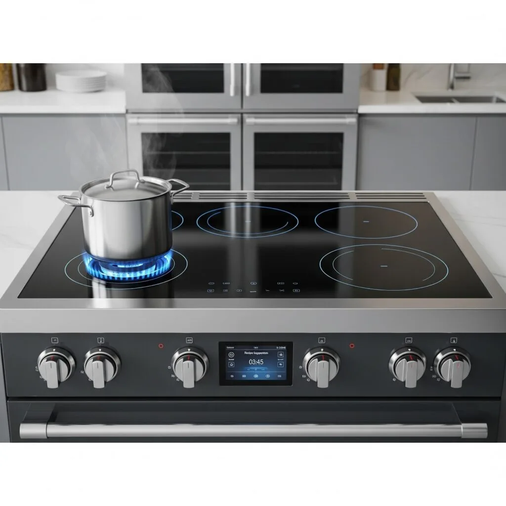 Smart kitchen appliances in a modern Atlanta kitchen
