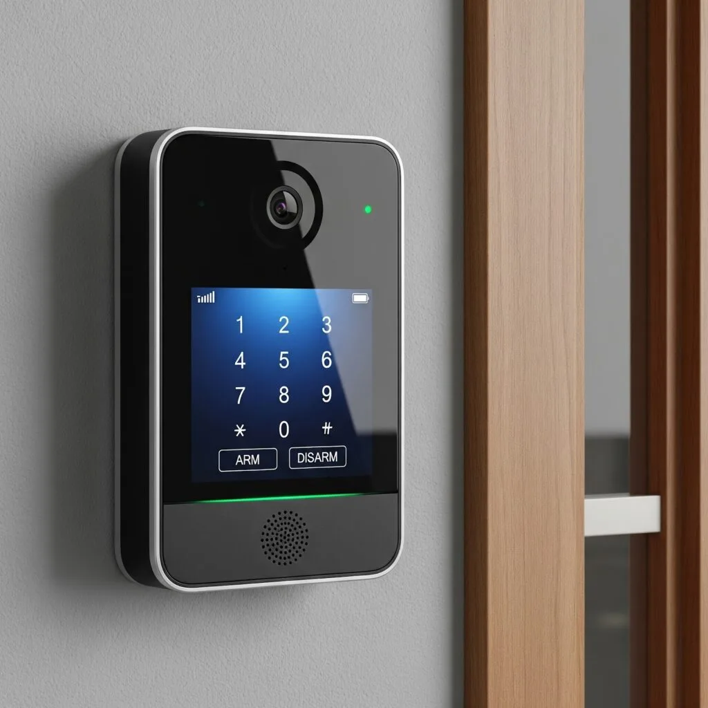 Smart home security system control panel