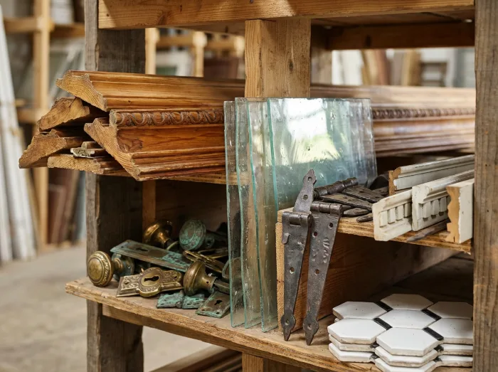 Architectural salvage materials for authentic historic home restoration