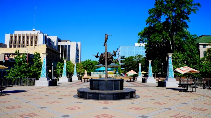 Downtown Decatur square, metro Atlanta