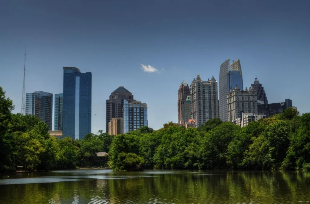 Midtown Atlanta skyline neighborhood