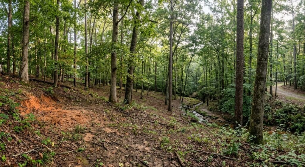 Site preparation and grading during the custom home pre-construction phase